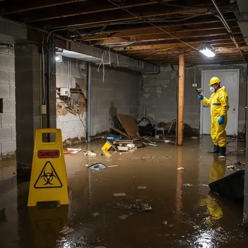 Flooded Basement Electrical Hazard in Scottsbluff, NE Property